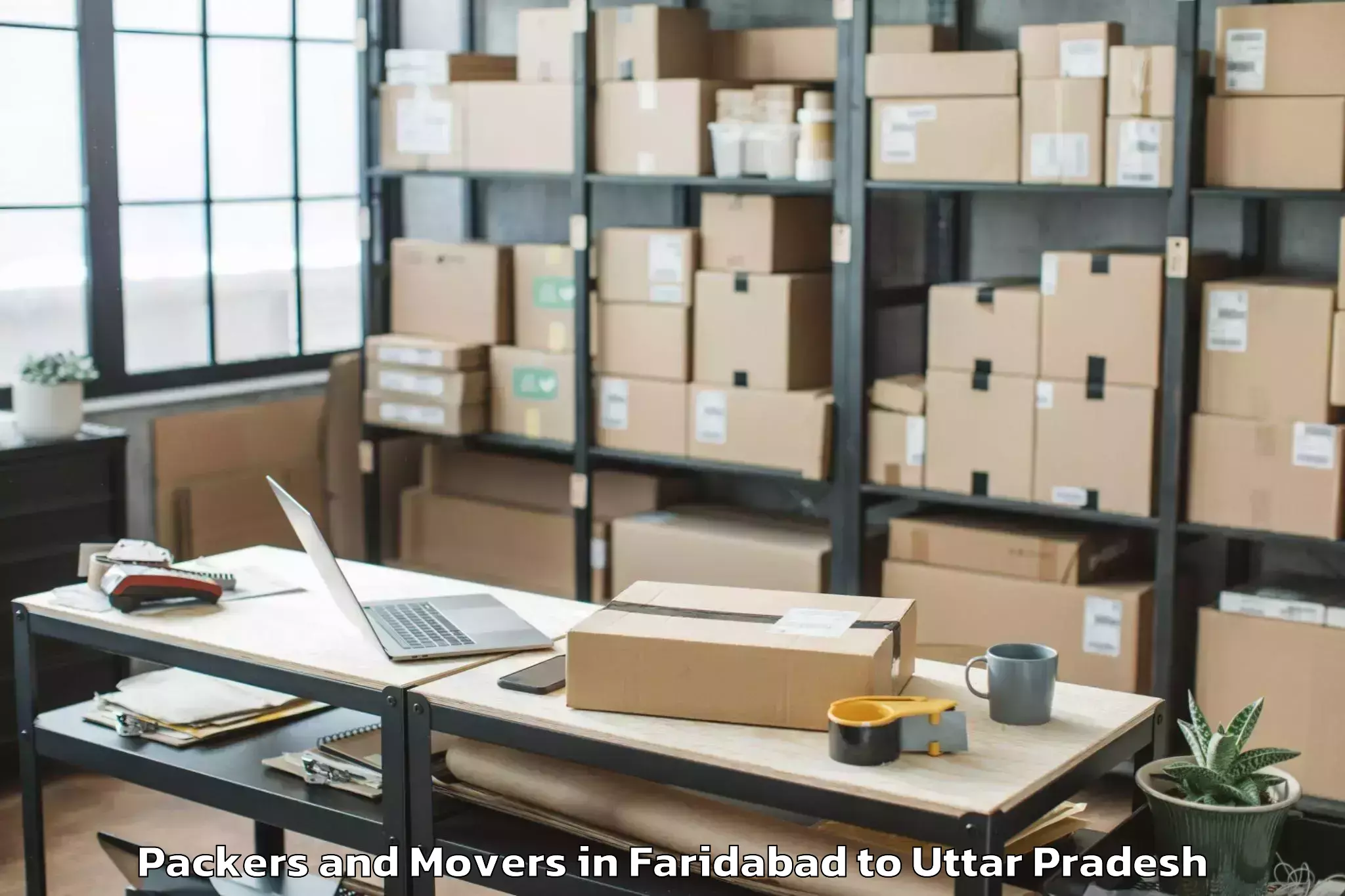 Faridabad to Auraiya Packers And Movers Booking